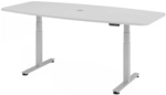 XDSM 22 S | Schreibtisch - Grau 220 x 103 elektrisch h&ouml;henverstellbar