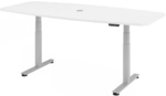 XDSM 22 S | Schreibtisch - Wei&szlig; 220 x 103 elektrisch h&ouml;henverstellbar