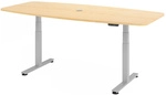 XDSM 22 S | Schreibtisch - Ahorn 220 x 103 elektrisch h&ouml;henverstellbar