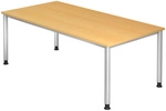 HILO 2E S | Schreibtisch - Buche 200 x 100 h&ouml;henverstellbar