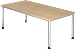 HILO 2E S | Schreibtisch - 200 x 100 Eiche h&ouml;henverstellbar
