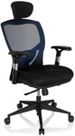 VENUS BASE - High End B&uuml;rostuhl Blau / Schwarz