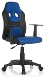 KID GAME AL - Kinderdrehstuhl Schwarz / Blau