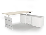 MOVE 3 | 180x80 | Schreibtisch elektrisch h&ouml;henverstellbar - Winkelschreibtisch