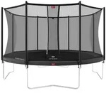 BERG 35.14.94.03, BERG Trampolin rund 430 cm grau mit Sicherheitsnetz Comfort Favorit