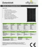 Offgridtec&reg; MONO-150 V2 Solarpanel 23V Black Frame - 0% MwST. (Angebot gem&auml;&szlig;...