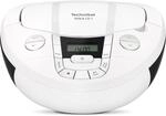 TechniSat Viola CD-1 Boombox mit Bluetooth, Batteriebetrieb & CD-Player wei&szlig;