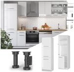 Vicco Herdumbauschrank K&uuml;chenschrank K&uuml;chenm&ouml;bel Fame-Line Wei&szlig; 60 cm modern