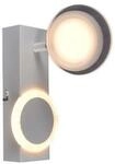 BRILLIANT Lampe, Meriza LED Wandspot wei&szlig;, 1x LED integriert, 10W LED integriert,