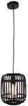 BRILLIANT Woodrow Pendelleuchte 1flg 21cm holz dunkel/schwarz