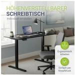 Juskys H&ouml;henverstellbarer Schreibtisch Office Stand 120x60cm - elektrisch,