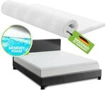 Juskys orthop&auml;discher Topper 180 x 200 cm - 7 Zonen aus Memoryschaum 7 cm dick H2 -