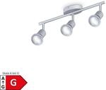 LED Deckenleuchte, titanfarbig, 3xLED/GU10/5W