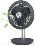Zilan Akku Tischventilator 4000 mAh Akku 4 Geschwindigkeitsstufen