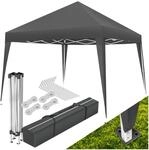 tectake&reg; Pavillon, 3 x 3 m, h&ouml;henverstellbare F&uuml;&szlig;e, inklusive Spannseile, Heringe
