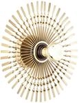 BRILLIANT Lampe, Mendoza Wandleuchte 33cm gold, Metall, 1x A60, E27, 40W,Normallampen