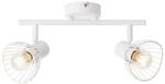 BRILLIANT Lampe Elhi Spotrohr 2flg wei&szlig; 2x D45, E14, 40W, geeignet f&uuml;r