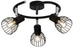 BRILLIANT Lampe Blacky Spotspirale 3flg schwarz 3x D45, E14, 40W, geeignet f&uuml;r