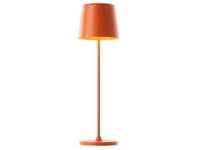 Brilliant Lampe Kaami LED Außentischleuchte 37cm orange matt Metall/Holz orange 2 W