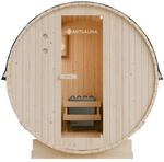 Artsauna Fasssauna Spitzbergen 120 - 2 Personen, 3,6 kW Ofen, Zubeh&ouml;r - Fichtenholz