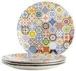 M&auml;ser Platzteller-Set, Keramik Amarante Bunt