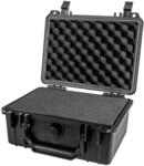 HMF ODK100 Outdoor-Fotokoffer, Transportkoffer mit Rasterschaumstoff, 23 x 19 x 11 cm