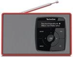 TechniSat DIGITRADIO 2 Portables DAB+/UKW-Radio, Bluetooth rot/silber