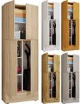 VCM Holz Besenschrank 6 F&auml;cher Ma&szlig;e: H. 200 x B. 70 x T. 39 cm 