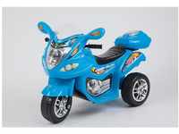 Chipolino Kinder Elektromotorrad V Sport Musik Licht Aufbewahrungsbox bis 3 km/h blau