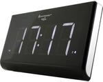 Soundmaster UR8400 Jumbo-LED-Alarm PLL-Uhrenradio mit 2 Weckzeiten und dimmbaren