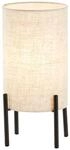 BRILLIANT Lampe, Fairhill Tischleuchte schwarz/natur, 1x A60, E27, 25W, Mit