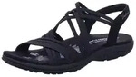 Skechers 163185 BBK REGGAE SLIM - SUNNYSIDE Schwarz Sandal Gr. 37