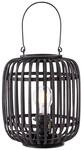 BRILLIANT Lampe, Woodrow Tischleuchte 27cm holz dunkel/schwarz, Metall/Bambus, 1x