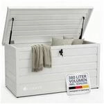 Juskys Metall Aufbewahrungsbox Limani 380 Liter - Box wasserdicht, abschlie&szlig;bar -