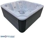 OUTDOORPOOL+AD+ST OASIS MAXI white marble 210x210x95 cm