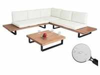 Garten-Garnitur MCW-H54, Garnitur Sitzgruppe Lounge-Set, Spun Poly Akazie Holz...