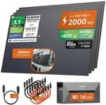 2000W + Anker 2 PRO Solarway&reg; All In One Balkonkraftwerk mit Speicher 2000W...
