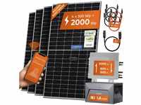 Solarway Balkonkraftwerk 2000W Solaranlage + 1,6kWh Speicher steckerfertig WIFI