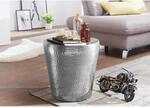 FineBuy Beistelltisch Dekotisch Metall Ablagetisch Anstelltisch Hammerschlag