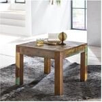 FineBuy Couchtisch KALKUTTA 60 x 47 x 60cm Beistelltisch Wohnzimmer Tisch Massiv