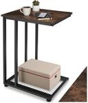 tectake&reg; Beistelltisch, Industrial Style, in praktischer C-Form, 48 x 35 x 66 cm