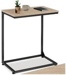 tectake&reg; Beistelltisch, Industrial Style, in praktischer C-Form, 55,5 x 35 x 67 cm