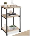 tectake&reg; Beistelltisch, Industrial Style, mit 3 Ablagen, 34 x 30 x 59 cm