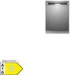 Wolkenstein Geschirrsp&uuml;ler WGSP14-6DS - freistehend, 60cm, silber, 14 Gedecke