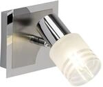 BRILLIANT Lampe Lea LED Wandspot eisen/chrom/wei&szlig; 1x LED-D45, E14, 4W