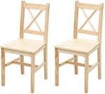 2er-Set Esszimmerstuhl MCW-F77, Lehnstuhl K&uuml;chenstuhl Stuhl, Massiv-Holz Landhaus ~