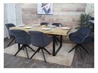 6er-Set Esszimmerstuhl MCW-K28, Küchenstuhl Polsterstuhl Stuhl mit Armlehne,