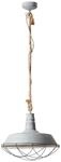 BRILLIANT Lampe Rope Pendelleuchte 47cm grau Beton 1x A60, E27, 60W, geeignet f&uuml;r