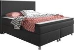 Inter Trading Boxspringbett King Size 180 x 200 cm Anthrazit - versch. Farben