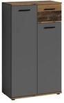 byLIVING Schuhschrank JAKOB, Breite 60 cm, Old Wood (Altholz-Optik)/anthrazit
